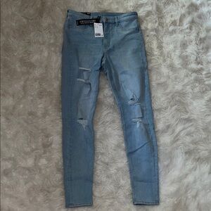 H&M Light Blue Ripped Skinny Jeans